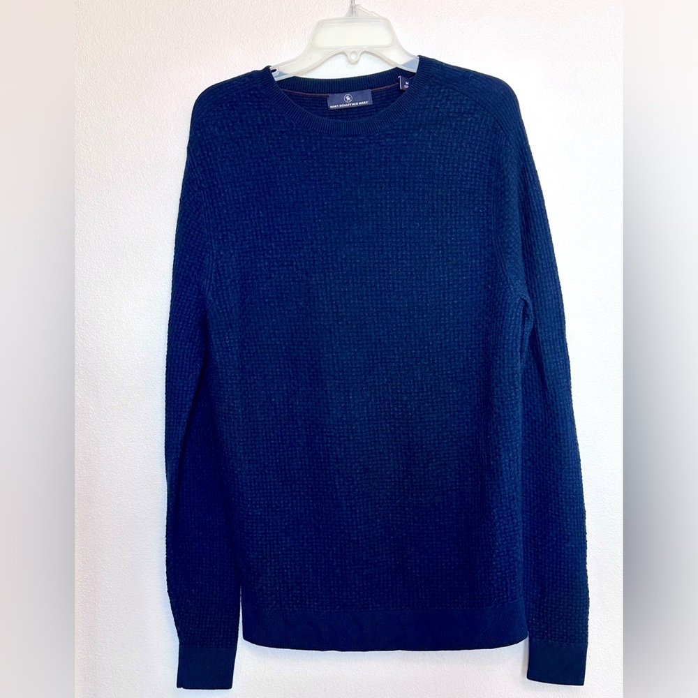 Hart Schaffner Marx Men's Navy Crewneck Sweater